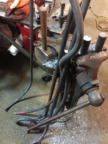 Custom metal fabrication project for commercial property