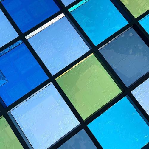 Glass railing for interior staircase renovation