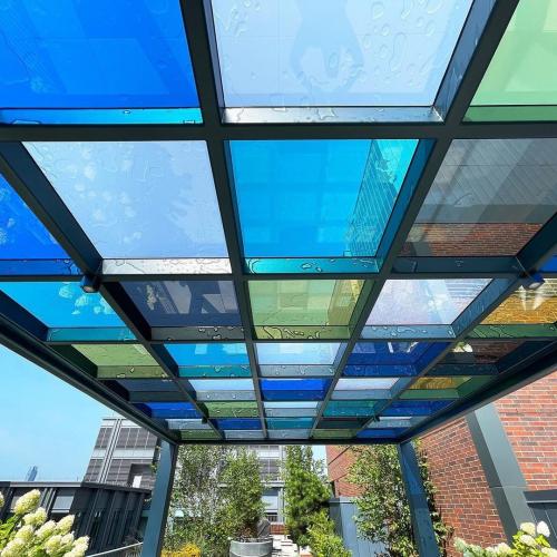 Glass railing for Oakville home